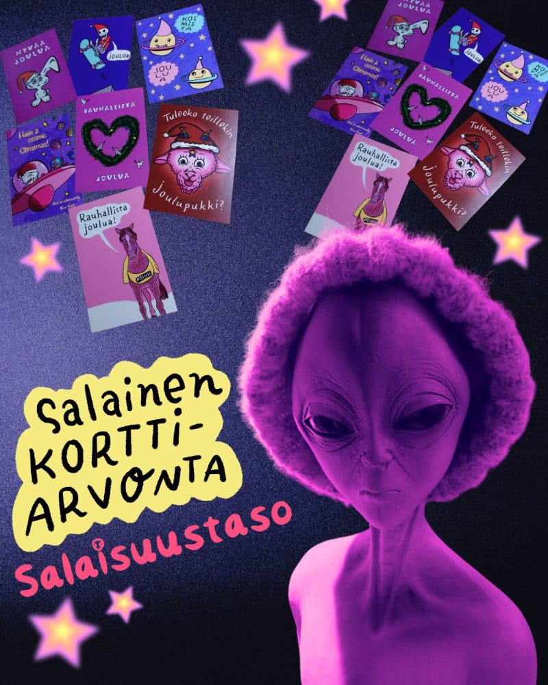 Salaisuustason korttiarvonta.